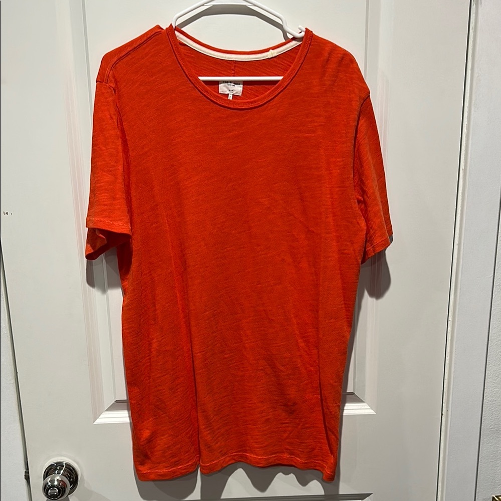 Men's Rag & Bone Orange T-Shirt size m. Preloved